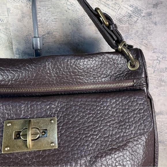 Studiomoda Italian Made Brown Large Designer Carryall Crossbody/tote - Picture 2 of 15